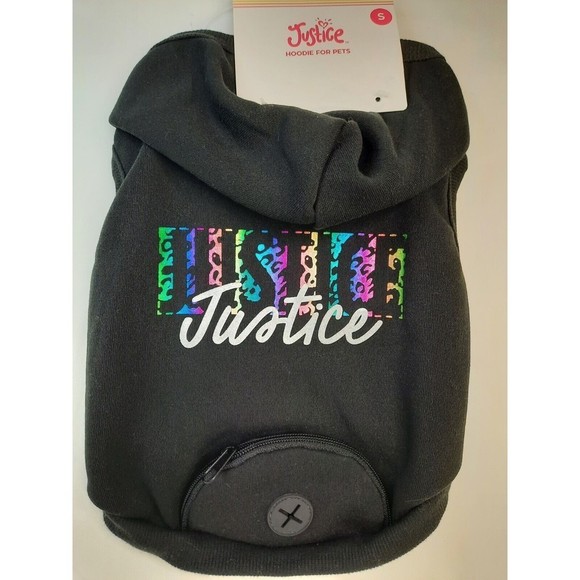 Dog Black Fleece Jacket Hoodie Size Small, Jack Russell, Pug, Shih Tzu 13 In - Picture 1 of 9